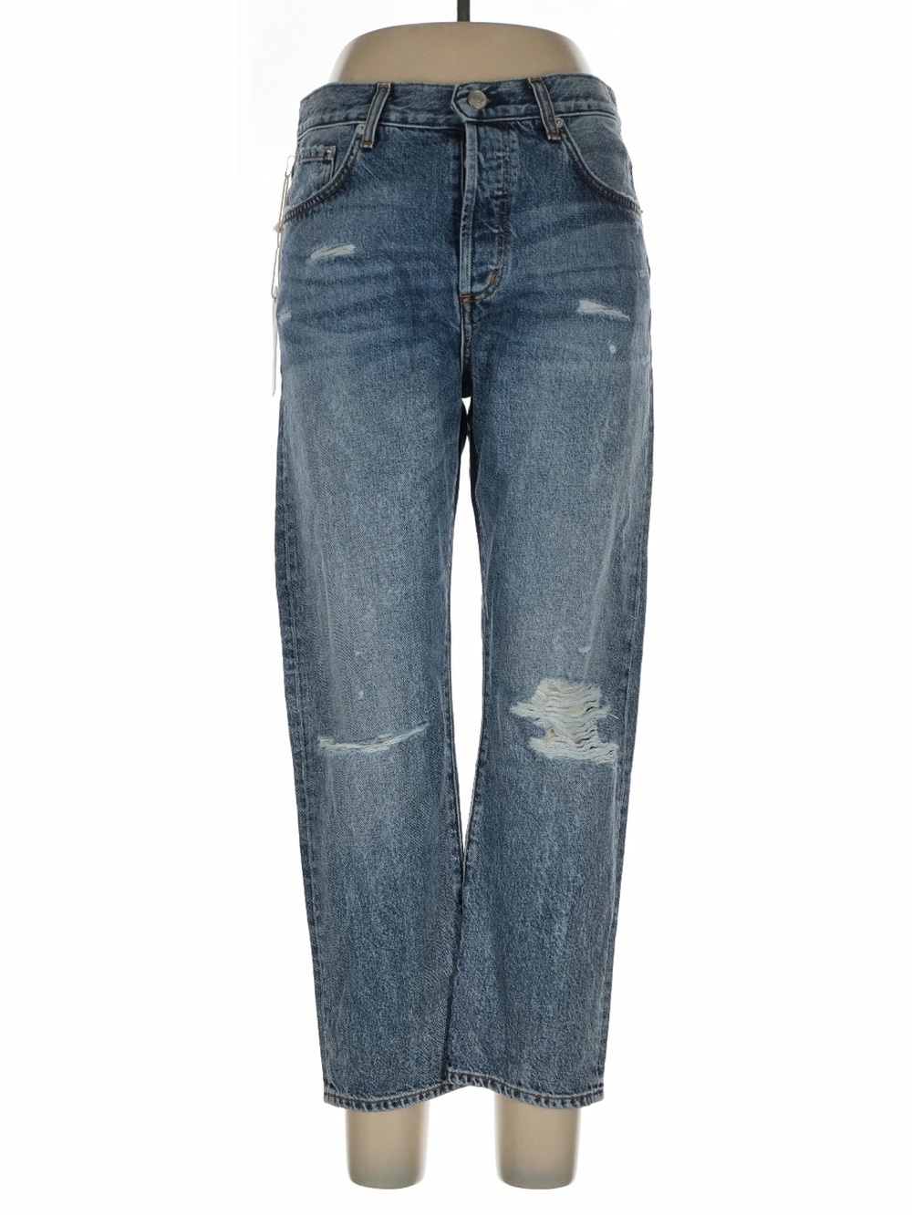 Daily Blue Hype Jeans Tempest Wash NWT 30 Distressed Denim Adriano Goldschmied